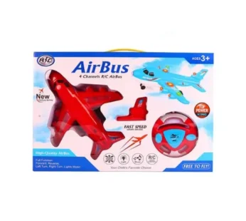 Airbus télécommandé pour enfants avec 2 canaux, lumière et musique