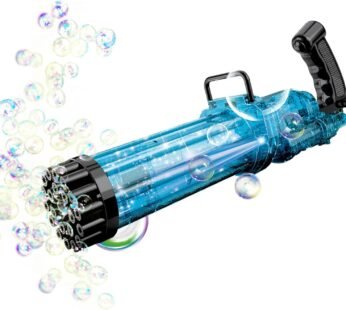 PISTOLET À BULLE ÉLECTRIQUE GATLING 21 TROUS ASSORTI