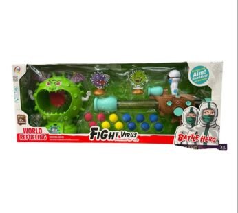 PISTOLET Virus affamé à grande bouche avec fusil et balle.