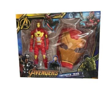 Figurine Avengers + Masque IRON MAN
